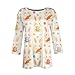 Women Tops Easter Printed 0 Neck Blouse Vacation Fashion T Shirt Dressy Casual Summer 3/4 Length Sleeve Shirts