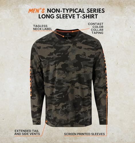 Image of Legendary Whitetails Mens Long Sleeve T-Shirt 100% Cotton Preshrunk Tee