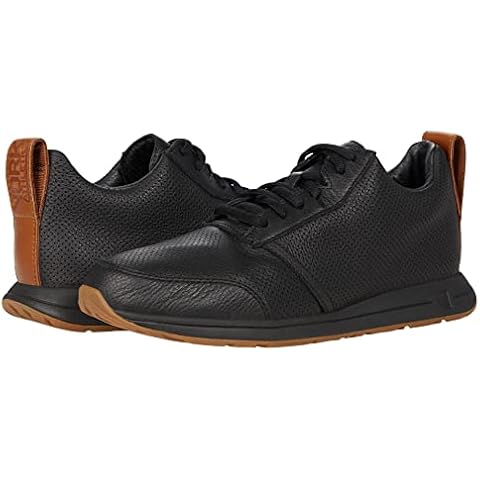 YORK Athletics Mfg. The Henry Mid Trainer Leather Blacktop Men's 5.5, Women's 7 Medium Cover