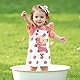 Asmea Baby Kleidung Mädchen Bären Neugeborene Kleidung Rüschen Strampler Strapse Rock Bekleidungssets für Baby-Mädchen Baby Geschenk Mädchen Babykleidung Mädchen 6-9 Monate