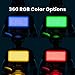 Lume Cube RGB Panel Pro | Full Color Mountable LED Light for Professional DSLR Cameras | Adjustable Color, Bluetooth Compatible, Intelligent LCD, Long Battery Life | for Vlogging, Photography, Video