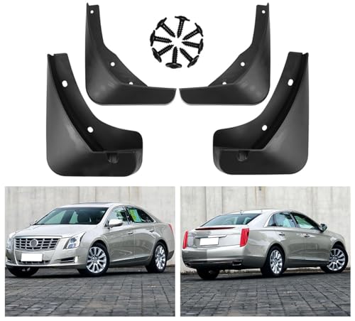 Image of Mud Flaps Mud Guards Fit for 2013-2018 Cadillac XTS, Front & Rear Mud Splash Guards Accessories - 4 Pc, Black