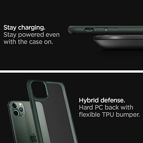 Spigen Ultra Hybrid etui kompatybilne z iPhone 11 Pro -Midnight Green