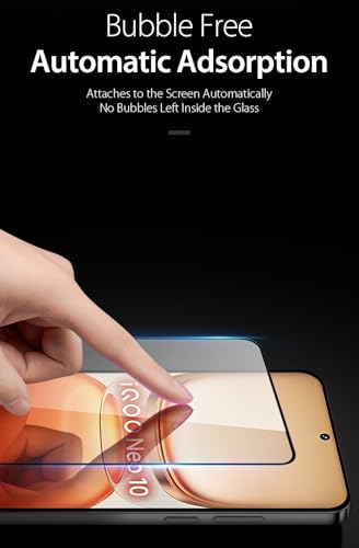 Image of Mr.Shield Top-Notch HD+ Tempered Glass Screen Protector Guard for iQOO Neo 10R / Neo 9S Pro Plus /Neo 10 (6.78 Inch), 9H Hardness, Military Grade Protection, Easy Installation kit
