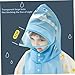 Gcroet Kid Raincoat Waterproof Cartoon Rain Jacket Girl Boy Cute Rain Suit Children Poncho for Kid Wear Blue Dinosaur L...