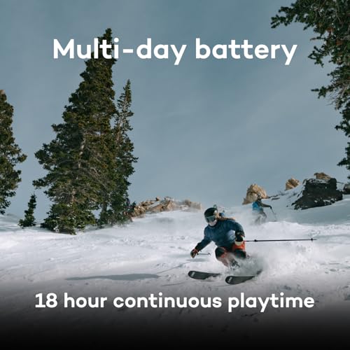 ALECK Nunchucks Wireless Bluetooth Helmet Speakers - Drop-in Headphones Compatible with All Audio Ready Ski/Snowboard Helmets. Glove-Friendly Controls and Built-in Microphone for Hands-Free Calls