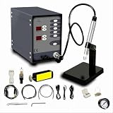 Jewelry Permanent Welder Machine,100A Pulse Arc Spot Welder Kit for Seamless Bracelets & Chains, Gold Silver Welding Tool with Foot Pedal