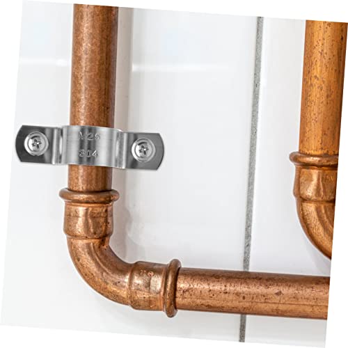 NULYLU 20stücke Schlauchklemme Edelstahl Metallschlauchschelle Stützbügel Klemmhalterung Rohrbandclips Schlauchschelle Aufhänger Und Halterungen Stützhalterung Retriever-hundezwingerteile