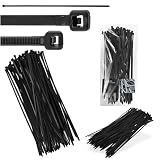 100x Fascette Plastica Cablaggio 7,6 x 500 mm Fermacavi Universali Elettricista Nylon Cavi Stringicavo Casa Ufficio Garage Officina Giardino Autobloccanti Resistenti Raggi UV