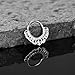 Vankula 16G/8mm Septum Ring Hoop Hypoallergenic Segment Nose Rings Fashion Body Piercing Cartilage Earrings for DaithTragus Rook Men Women (1001Silver, 1.2mm(16G)*8mm)