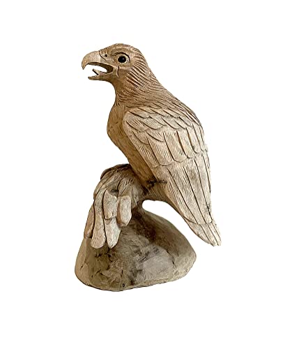 Wood Carved Eagle Statue by OMA