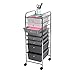 Seville Classics 8-Drawer Multipurpose Mobile Rolling Utility Storage Bin Organizer Cart, Gradient Gray