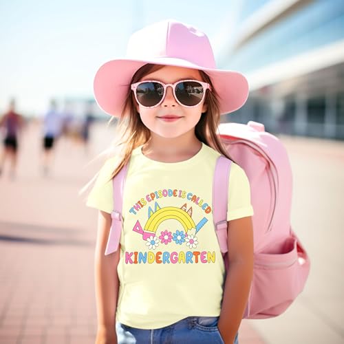 Image of First Day of Kindergarten Shirt:Toddler Boy Girls Back to School Shirt Funny Graphic Short Sleeve Tee Summer Top