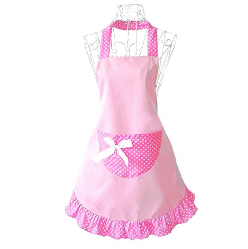 Hyzrz Grembiule divertente a buon mercato bella ragazze rosa ragazze donne Cupcake negozio moda grembiule con tasca