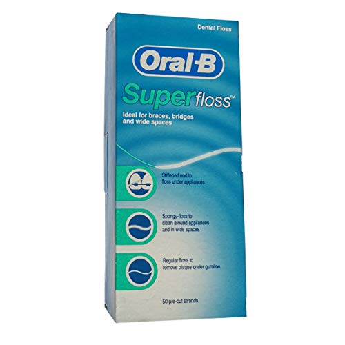 Preisvergleich Produktbild 3x Superfloss Zahnseide 50 Fäden
