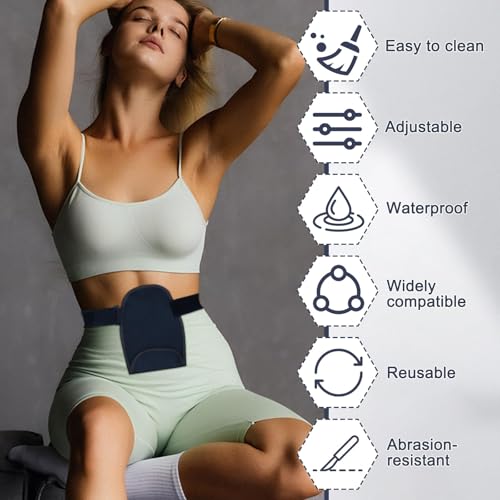 Dmrbiy Wasserdicht Stoma Gürtel 1 Stück,Verstellbar Stomabeutel Abdeckung,Bequem Und Stabil Stomabeutel Abdeckung,U-Förmiges Design Für Ileostomie,Kolostomie Und Urostomie
