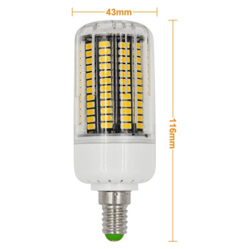 2pz MENGS® Lampada LED 18W E14 Mais LED 136x 5733