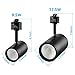 LEONLITE Retail Pro Series 17.5W LED H Track Lighting Heads, ETL Listed, Commercial Dimmable H Track Light Heads for Store Shop Restaurants, CRI90 38° Track Lighting, 3000K, Matte Black, Pack of 4