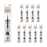 uniball ZENTO UBRZ05.24 Tinte auf Wasserbasis, 0,5 mm feine Spitze, schwarz, kompatibel mit Uniball Zento Stiften, UBRZ05.24, 10 Stück