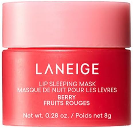 Laneige Lip Sleeping Mask | Moisturizing Lip Treatment with Vitamin C + Shea Butter for Soft Hydrated Lips | Overnight Repair | Lip Balm For Dry Chapped Lips| Lasting Hydration