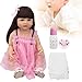 Carnaval de San Valentín Muñeca Reborn, Baby Doll, Muñeca de Silicona de Vinilo Suave, Realista, Impermeable, muñeca de simulación, niña, Regalo para niños, 55 cm