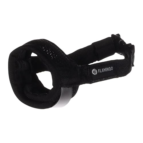 Flamingo - Black Soft Nylon Muzzle, Size XXS