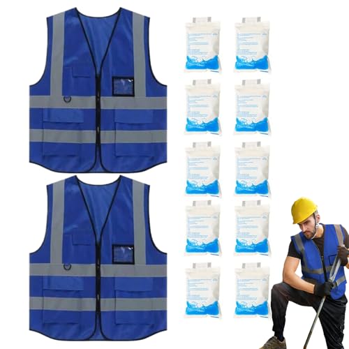 Gilets de sécurité à haute visibilité réfléchissants avec 10 poches pour le travail
