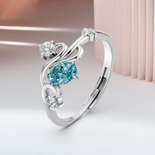 Image of Miss Highness 925 Silver Solitaire Adjustable Ring for Women & Girls | Trendy Design | Silver Jewellery With Authenticity Certificate | Gift for Girlfriend Wife | Casual Wear Ring