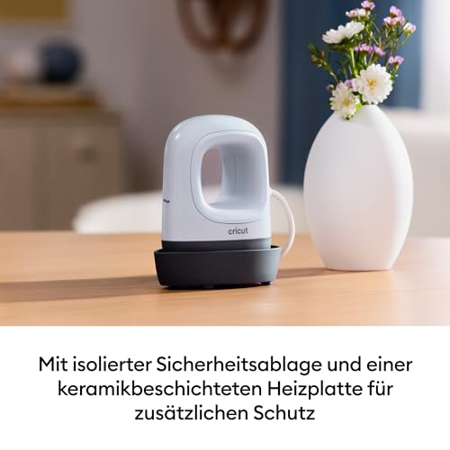 Cricut EasyPress Mini LT | Kompakte Wärmepresse zum Aufbügeln von Vinyl (HTV), Infusible Ink und Sublimation | Zen Blue