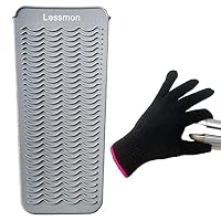 Silikon-Handschuh & Matte Für Lockenstab & Glätteisen – Hitzebeständig, 29,2x15,2 Cm, Lebensmittelecht, Rosa