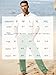iWoo Mens Casual Linen Pants Yoga Pants 2025 Summer Travel Beach Elastic Drawstring Waist Pajama Pant Baggy Pj M