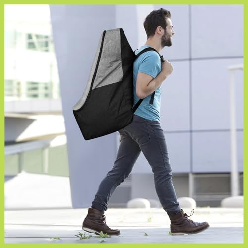 padded car seat travel bag for airplane heavy duty backpack for air travel water-resistant carrier with shoulder strap fits most car seats greyblack