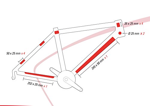 ZEFAL Skin Armor M Set – Rahmenschutz für Fahrrad – Transparente Folie selbstklebend Rahmen MTB/Fahrrad
