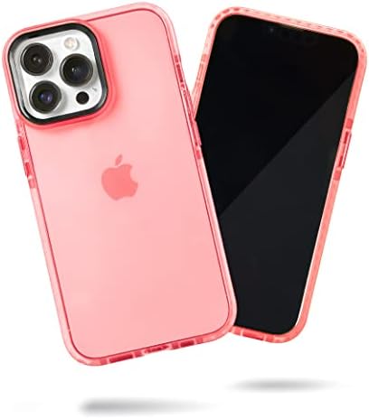 SteepLab Barrier Case for iPhone 14 Pro Max (2022, 6.7" Screen) - Impact Absorbing Case with Full Body Protection and Raised Bezel (Subtle Pink Peach)