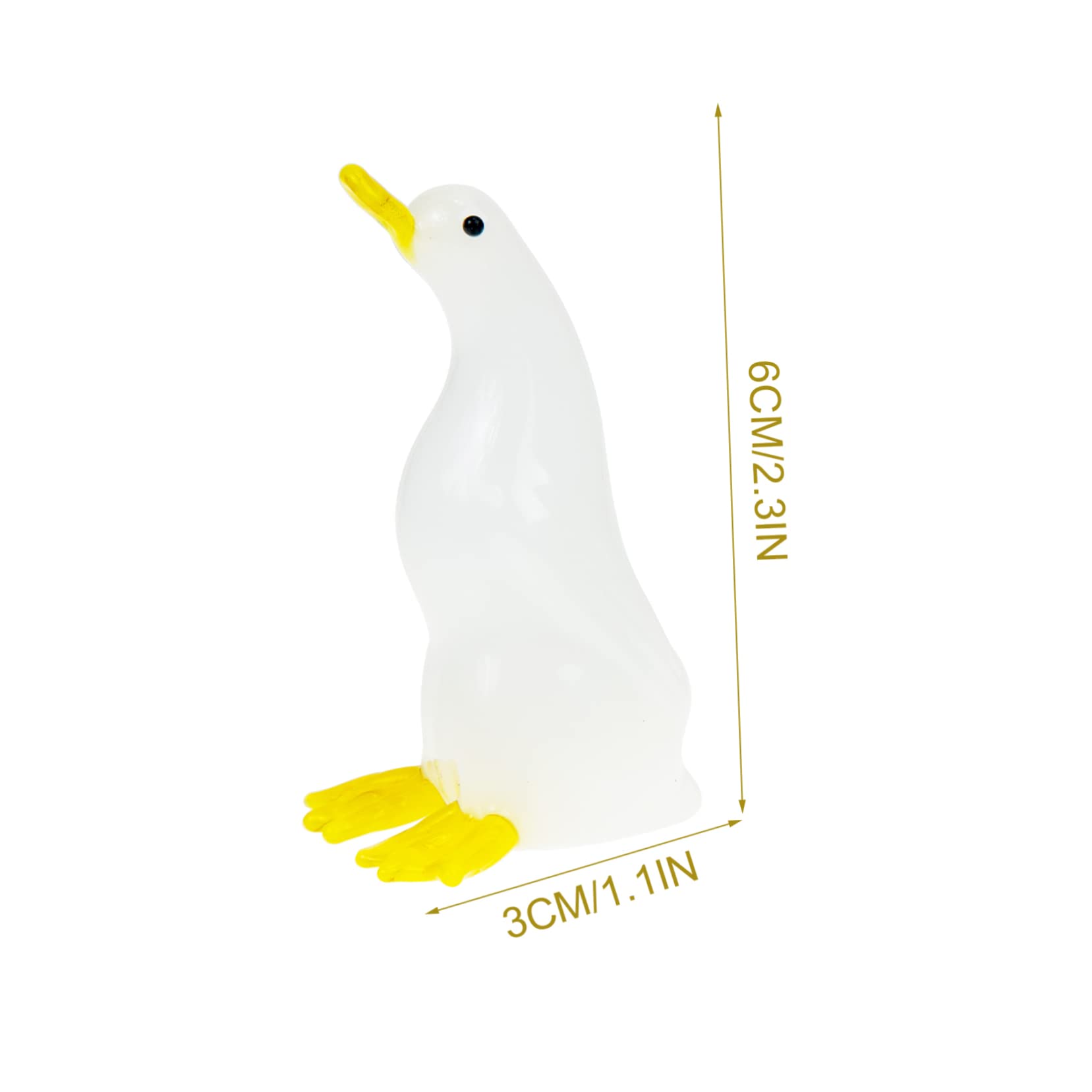 OUNONA 6stücke Kristall Tierfigur Schwan Und Ente Handgefertigte Miniatur Deko Für Tisch Und Garten Als Für Besondere Anlässe Hochwertige Dekoration Für Zuhause Und Veranstaltungen