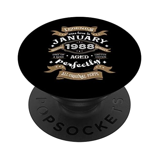Leyendas nacieron en enero de 1988 regalo de cumpleaños PopSockets PopGrip Intercambiable