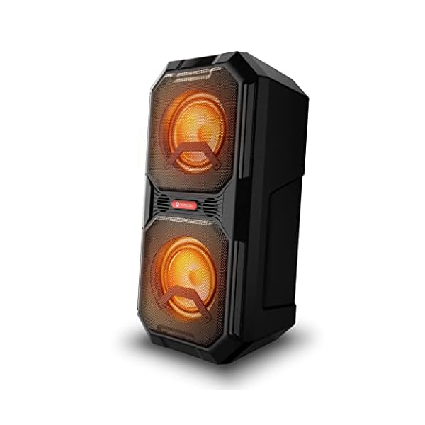 Motorola ROKR 820 Wireless Bluetooth Portable Speaker with Built-in Subwoofer – 80W, Microphone, Connects to Smartphone, IPX4 Water Resistance, Integrated LED Lights, Smooth Sound