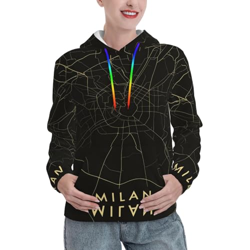 Sweat à capuche Milan femme idéal pour les journées d'automne