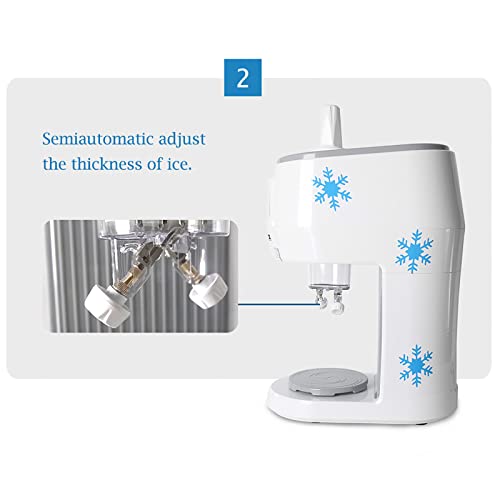 DOSCI Elektrisch rasierter Eisbrecher, Slush-Eismaschine, einstellbare Eisstruktur, Schnee-Eismaschine, Eisbrecher… – Bild 6