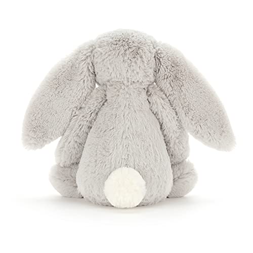 Jellycat Bashful Grey Bunny Stuffed Animal, Medium 12 inches - Rabbit and Bunny Plush Toy - Classic Children's Gift image 11