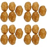 STOBOK Fake Mini Vegetable, 20pcs Lifelike Fake Potatoes Mini Artificial Potatoes Simulation Artificial Potatoes Decoration Portable Potato Prop for Kitchen Home Fall Harvest Farmhouse Decor