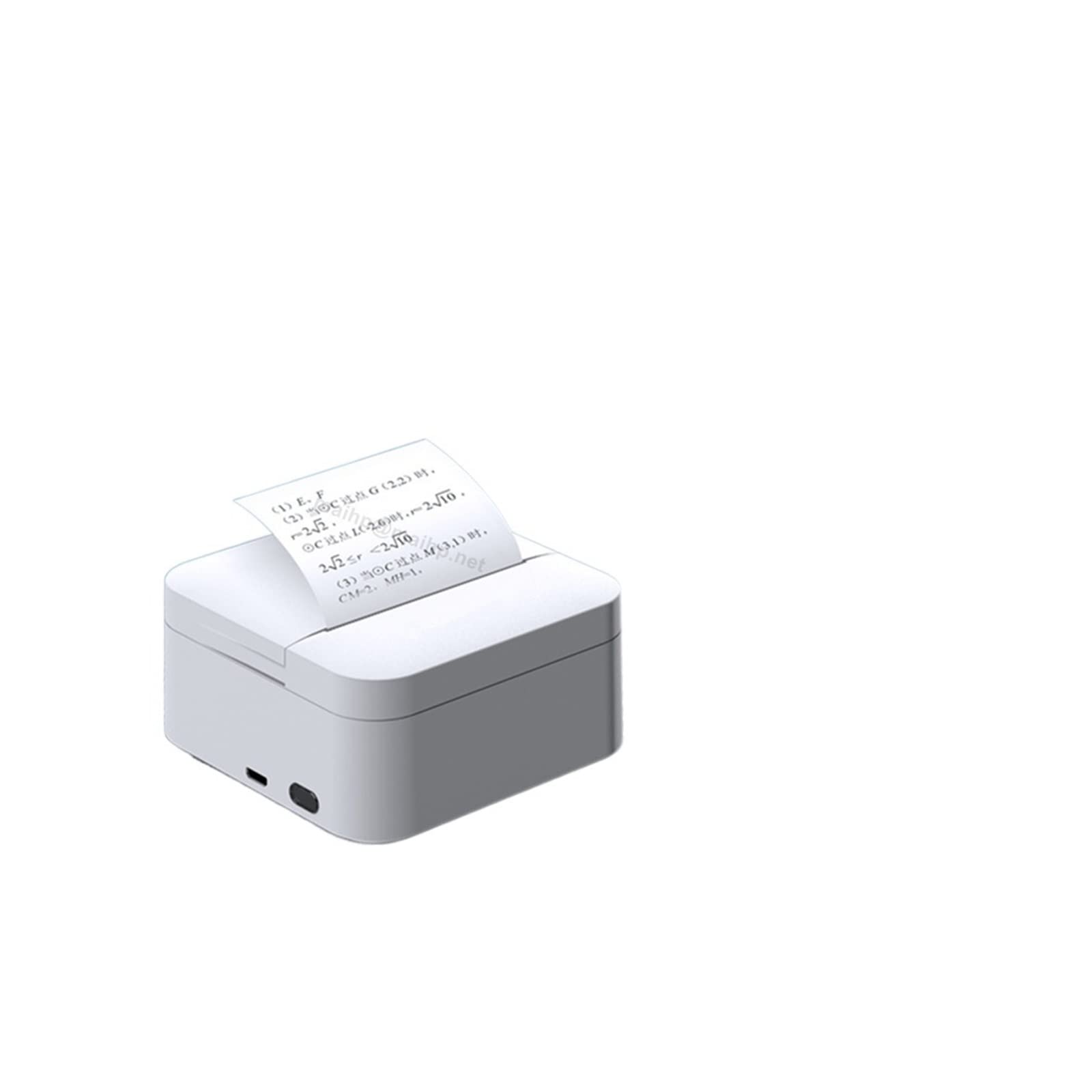 Ręczna drukarka atramentowa, 203dpi 57mm przenośna mini drukarka termiczna drukowanie naklejek bezprzewodowa Bluetooth bez atramentu kieszonkowa drukarka z listą notatek do domu(Set A)
