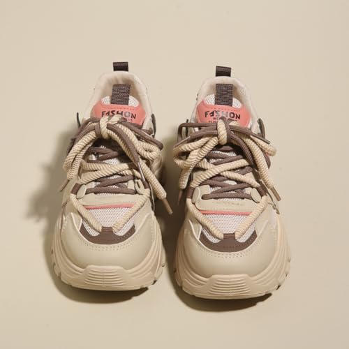 MAUGELY Women's Platform Mesh Casual Sports Shoes Fashionable Road-Running Walking Sneakers2