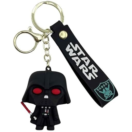 AUTOZOCO Llavero Darth Vader, Guerra de las galaxias, dibujos animados, Colgante, Porta llaves Darth Vader, Llavero compatible con Star Wars, Longitud 5.5cm, Silicona | Ya disponible en tu tienda friki favorita! En mundofriki.es!