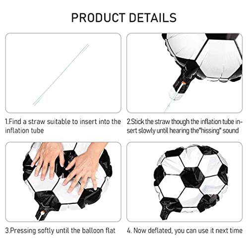 Conruich Kit di Palloncini Calcio, Decorazione