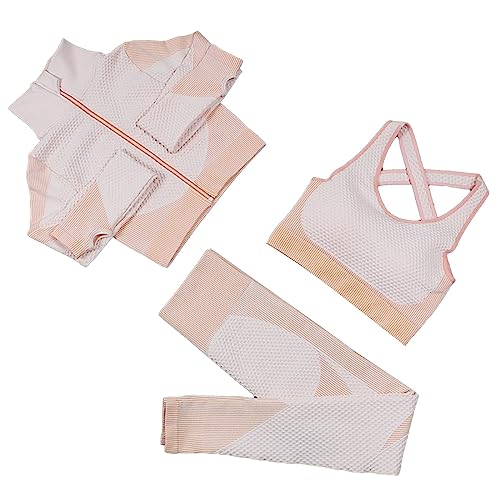 Vêtements yoga femmes grande taille rose pour fitness et étirements en studio de sport L