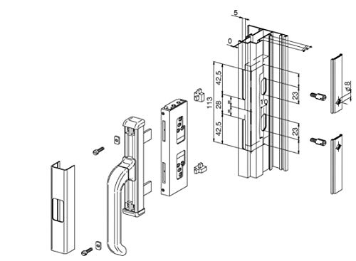Effedielle CREMONESE GIESSE 1006 MANIGLIA PER