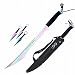 Snake Eye Tactical Ninja Sword and Kunai/Throwing Knife Set with Sheath (Rainbow)