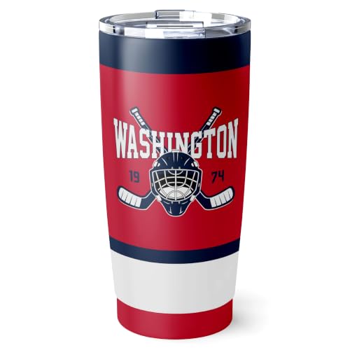 Image of ANTKING Washington Tumbler 20oz Custom Name Number Travel Mug Gifts | Stainless Steel Insulated Coffee Cup for Men Women