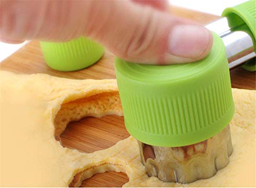 12 Pcs Stainless Steel Cookie & Vegetable & Fruit Cutters Shapes Sets, Mini Cookie Stamp Mold, Sandwich Cutters For Kids Baking+10 Pcs Cute Cartoon Animals Food Picks And Forks Color Random #TOP2